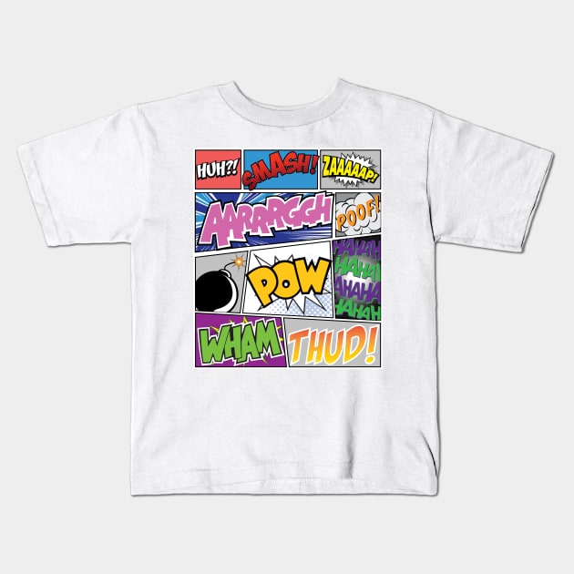 Comic Lover Kids T-Shirt by imlying